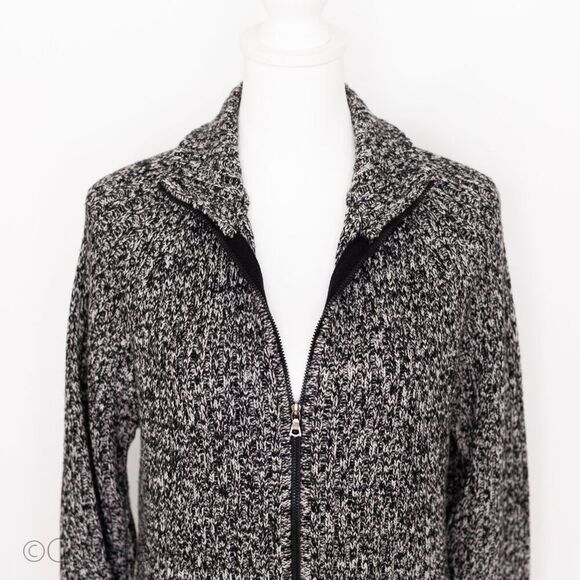 Vintage Italian Knit Cardigan L Sweater 100% Fine Merino Wool Normcore Scandi - Picture 4 of 13